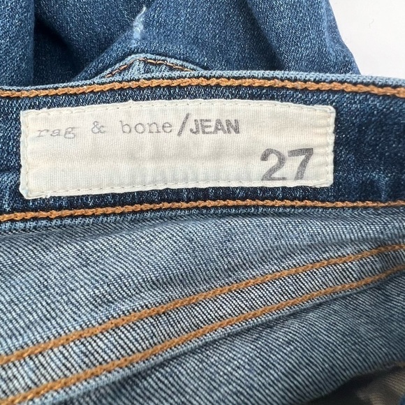 rag & bone Skinny Distressed Rough Hem Jeans Size 27 Women’s - Picture 2 of 6